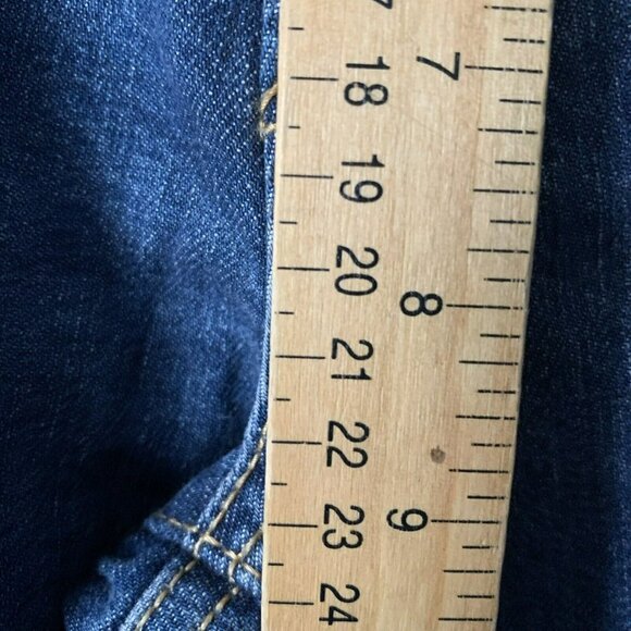 Universal Thread Womens Blue Dark Wash Denim High-Rise Straight Jeans 0/25R - Picture 8 of 9